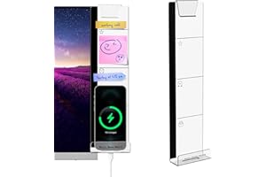 VINTEZ Computer Monitor Memo Board - Multifunction Monitor Side Panel with Phone Holder for Office Home Desktop