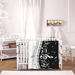 Jbofyee Music Notes Musical Throw Blankets All