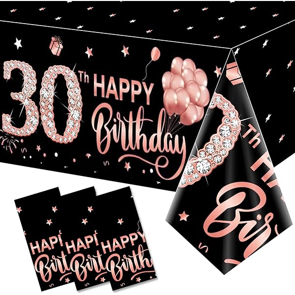30. Geburtstag Deko-Set – 10 Hängende Swirls & Ausschnitte In Roségold
