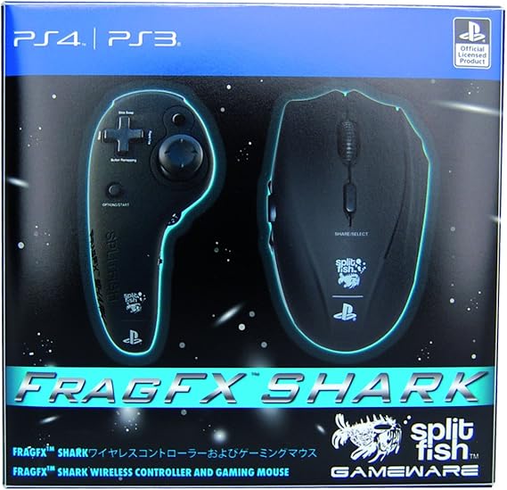 Amazon Fragfx Shark Ps4 Ps3 Pc 日本語版正規品 ソニー公式ライセンス商品 Splitfish Gameware ゲーミングマウス 通販