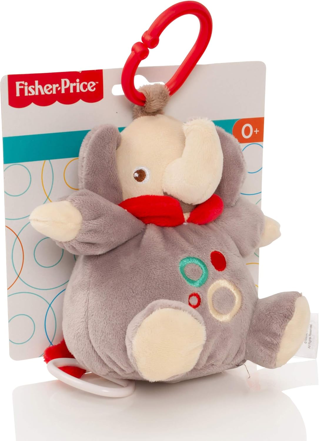 Fisher Price Baby Soft Teddy Elephant Clipon Lullaby Plush Soft Toy Pull String Pram