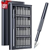 AXTH 37-in-1 Small Precision Screwdriver Set, Stocking Stuffers for Men | Professional S2 Magnetic Mini Repair Tool Kit for Phone, Computer, Watch, Laptop, Macbook, Ring Doorbell, Eyeglass
