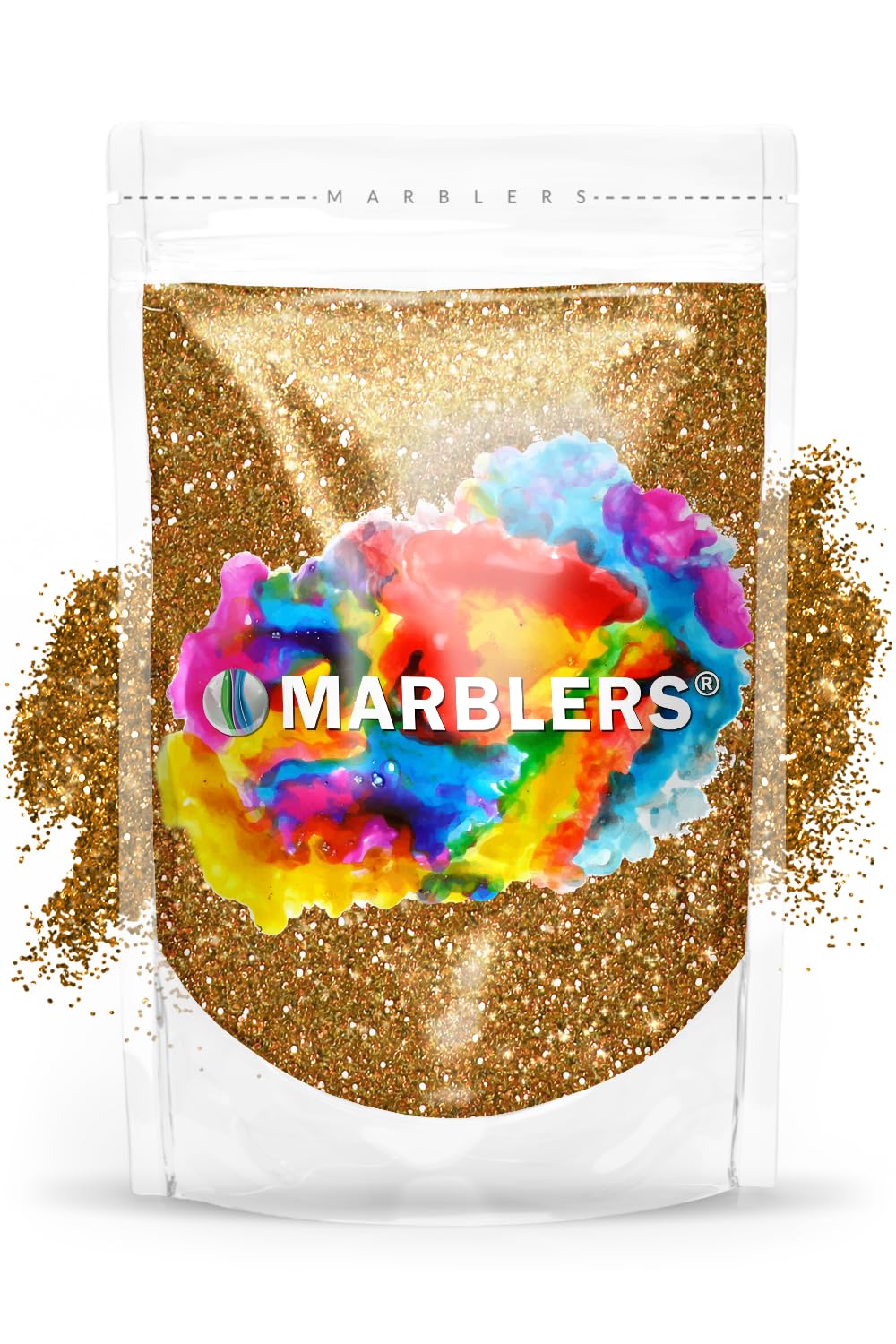 MARBLERS Twinkle Glitter [Dark Gold] 3oz (85g) | Fine | Non-Toxic, Vegan, Cruelty-Free | Face, Body, Eyeshadow, Hair, Festival, Party Makeup | Nail Art, Polish | Resin, Tumbler, Slime, Craft — image 1