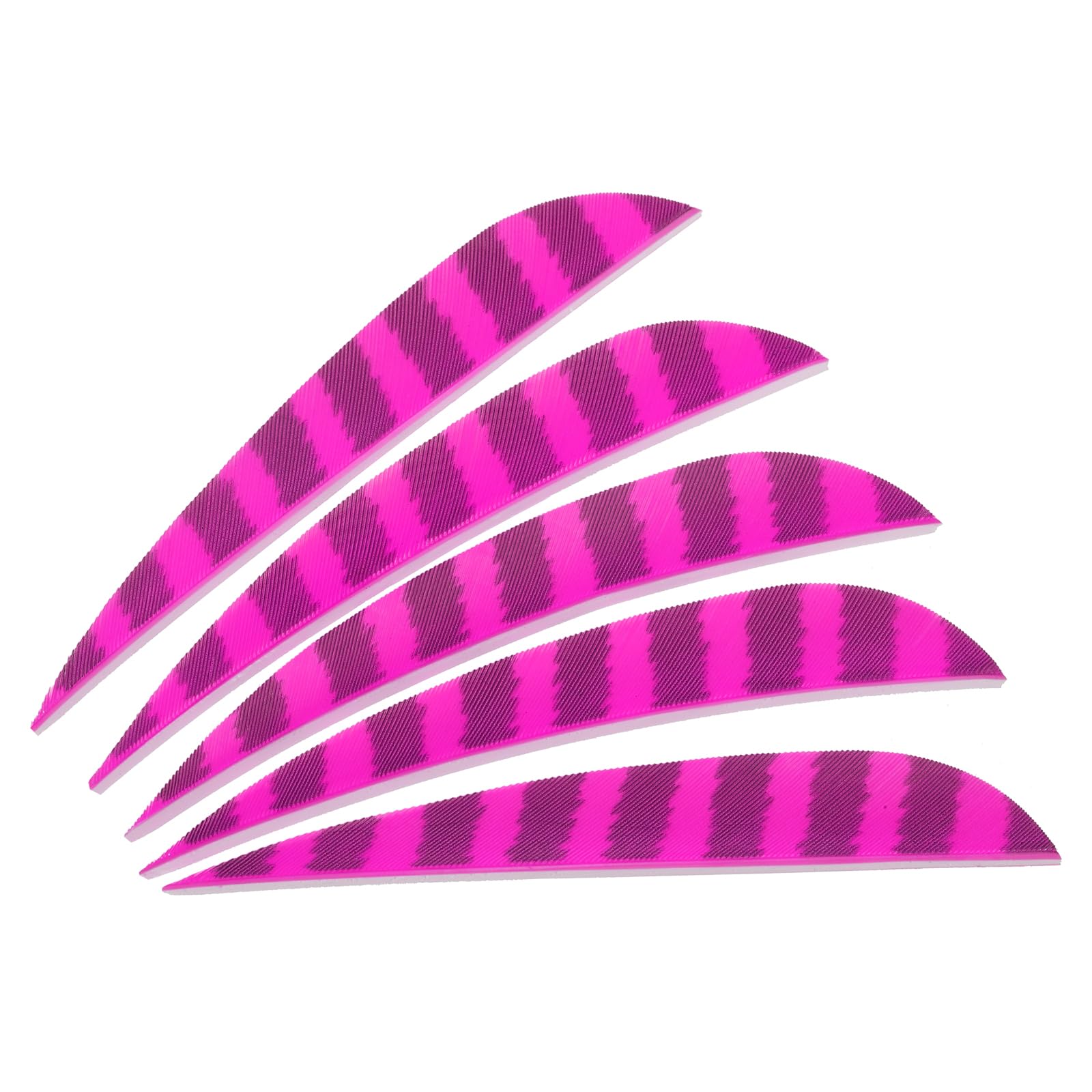 PATIKIL Shield Cut Vanes, 10 Pack 4 Inch Arrow Fletch Turkey Feather Fletch Right Wing Fletching for DIY Target Shooting, Pink
