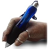 Thixotropic Super Big Fat Pen for Arthritis (5 pack) Blue Ink, Blue Body + 5 Ink Refills