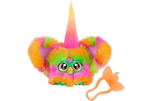 Furby Furblets Par-Tay Mini Friend, 45+ Sounds, Disco Music, Speaks Only Furbish, Electronic Plush Toys for Girls & Boys, Interactive Pets, Multicolor, 6+