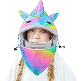 Kids Winter Windproof Hat, Unisex Children Heavyweight Balaclava for Kids, Ski Mask with Thick Warm Fleece Face Cover