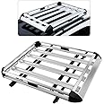MAXSOUGH Anti-Rust Roof Rack Cargo Carrier Lightweight Aluminum Alloy Material Universal Roof Basket Rooftop Cargo Basket Car