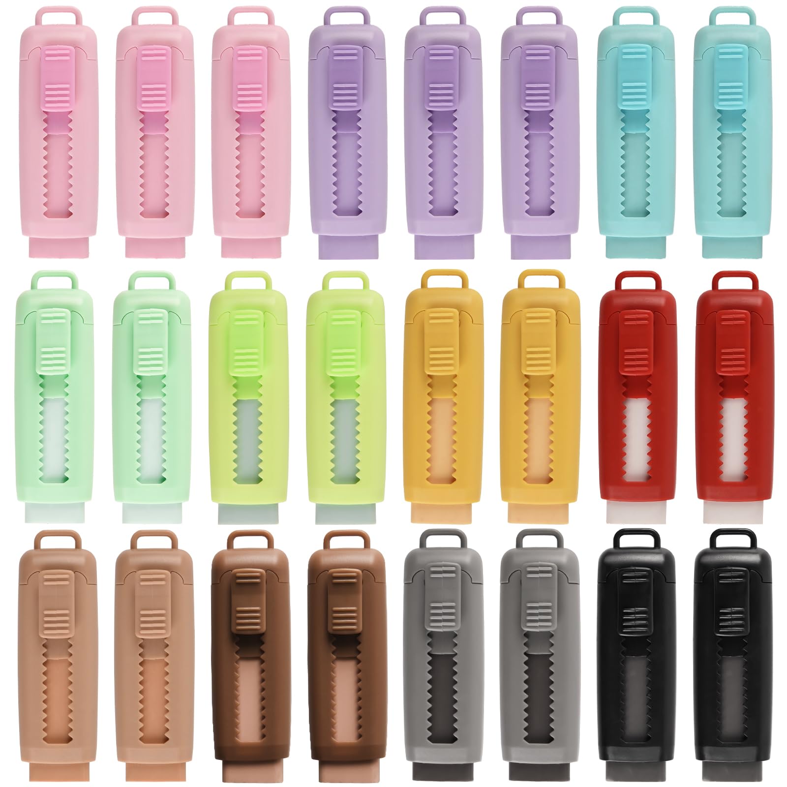 Photo 1 of 24 Pcs Cute Retractable Eraser for Pencils Cute School Supplies Kawaii Erasers for Kids Fun Cartoon Erasers Back to School Supplies Kid Party Favors Gift (Style 2)
