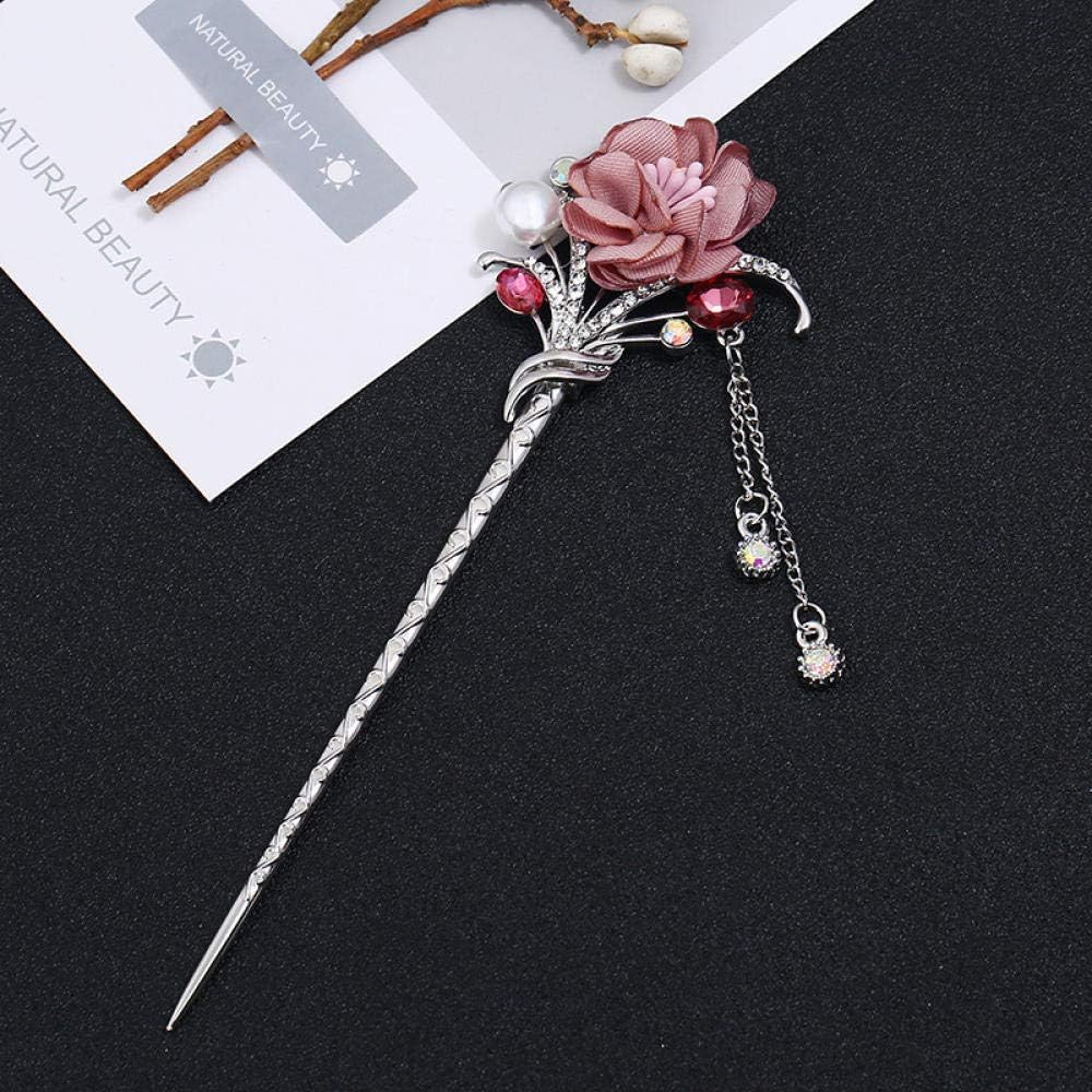 DUSHOULIAN Hair Sticks,Traditional Retro Korean Version of The Net Flower Hairpin Fashion Gift Hair Headwear Hair Sticks Hair Sticks for Long Hair Jewelry Decoration-Style8