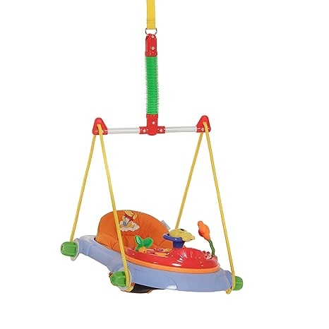Hauck Türhopser Jump Deluxe Disney - ab 6 Monaten, höhenverstellbar, mit Spielstation, bunt (Pooh)