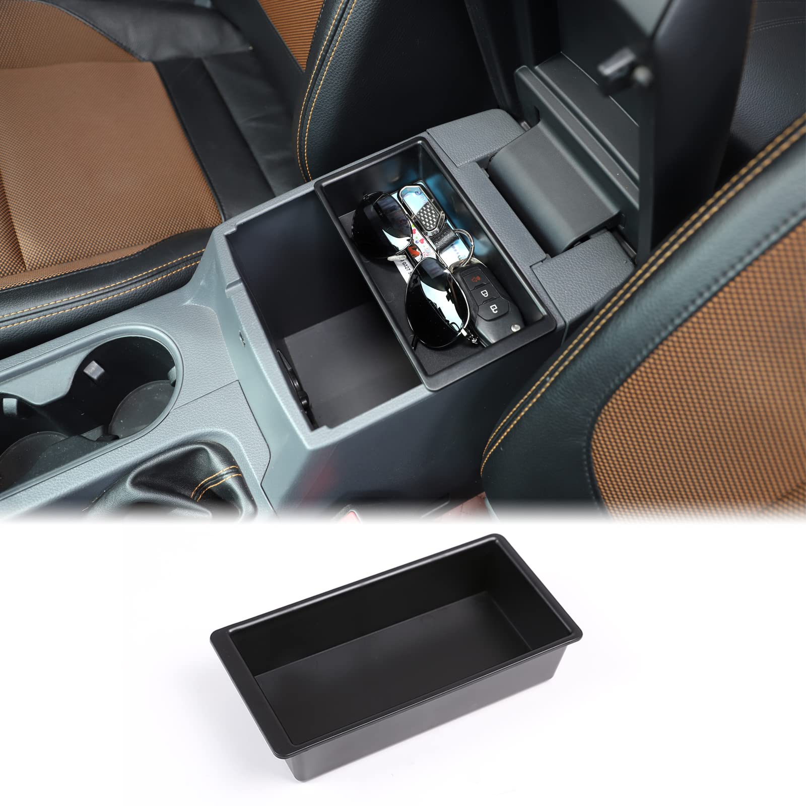 Car Armrest Box Storage Box Compatible with Ford