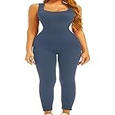 Sliot Unitard Jumpsuits for Women Tummy Control Long Bodysuits for Women Full Length Yoga Full Body Suit Compression Jumpsuit