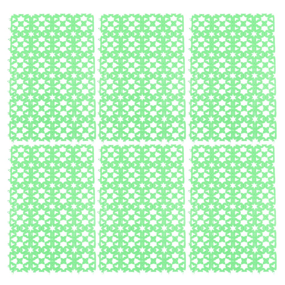 6Pcs Rabbit Cage Mat Floor Plastic Mats Feet Pads Bunny Resting Pads Chew Toy for Pet Cats Dogs Bunny Hamster Rat Chinchilla Guinea Pig Animal Random Color