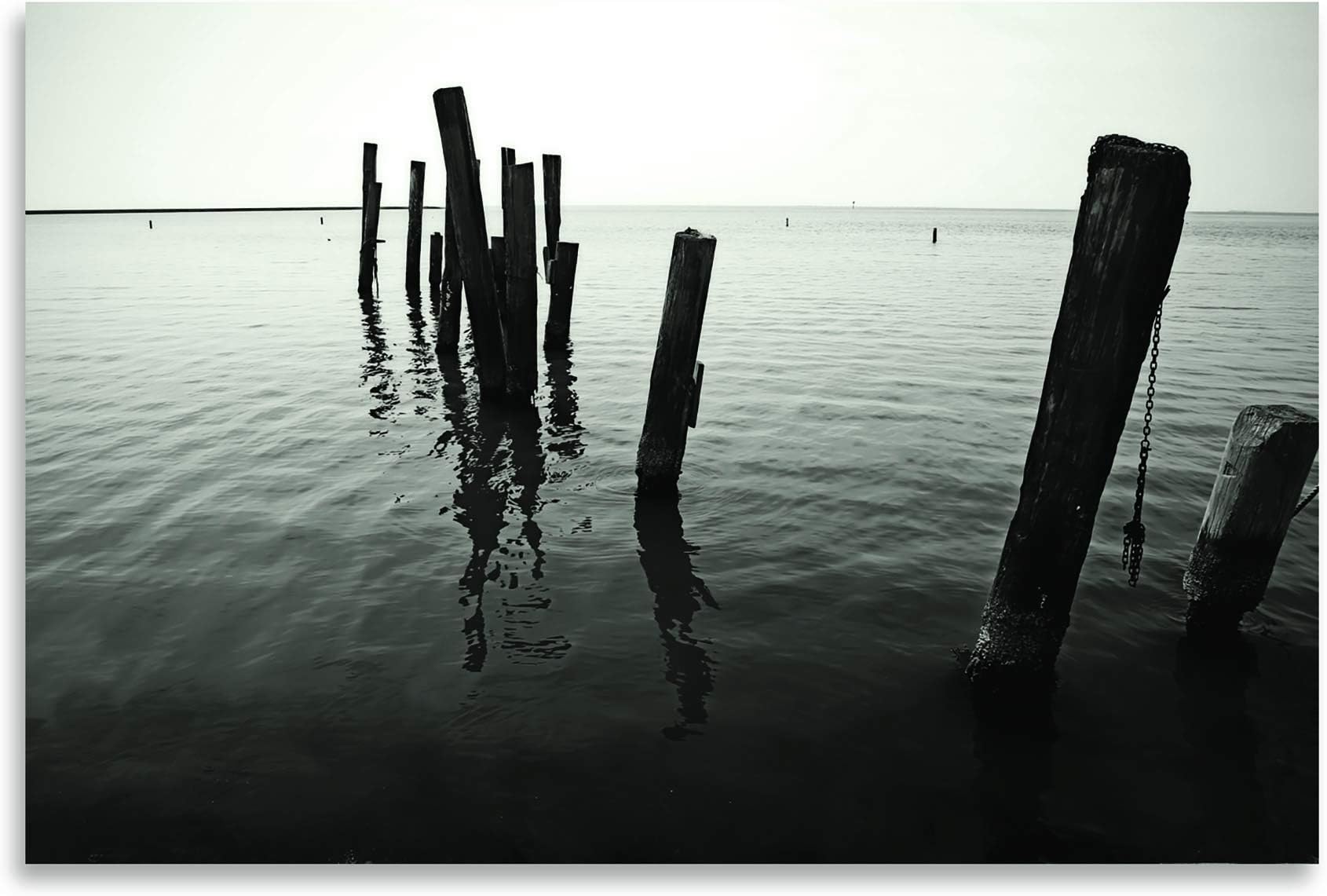 Gango Editions Pilings I bw, Fine Art Photograph By: Alan Hausenflock; One 91x61cm Fine Art Paper Giclee Print