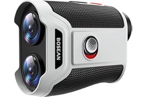 MOESAPU 1200 Yards Golf Rangefinder with Slope, 7X Magnification Range Finder with Magnetic, 0.5 Yard Accuracy, Fast Focus Laser Rangefinder, Flag Lock Vibration, Rechargeable Range Finders, Golf Accessories