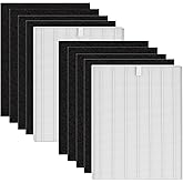 2 Sets D480 Replacement Filter D4 Compatible with Winix D480 Air Purifier, 2 Hepa Filter and 8 Air Filters Felt, Replace Part Number 1712-0100-00, Filter D4