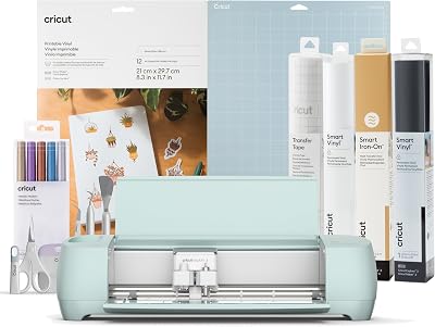 Cricut Explore 3 Starter Bundle 2024 Smart Materials Vinyl IronOn Kit
