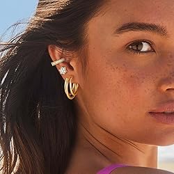 Dremmy Studios Gold Open Hoops Earrings 14K Gold