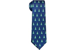 Retreez Christmas Joyful Christmas Tree Pattern Boy's Tie - 8-10 years