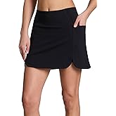 RBX Active Skort for Women, Quick Drying Buttery Soft Golf Skirt with Inner Liner Shorts for Hiking, Tennis, Pickleball Skor