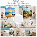 EXERZ 50x60 cm Pre-Stretched Canvas 4 Pack 1.7 cm 280GSM 100% Cotton view 8