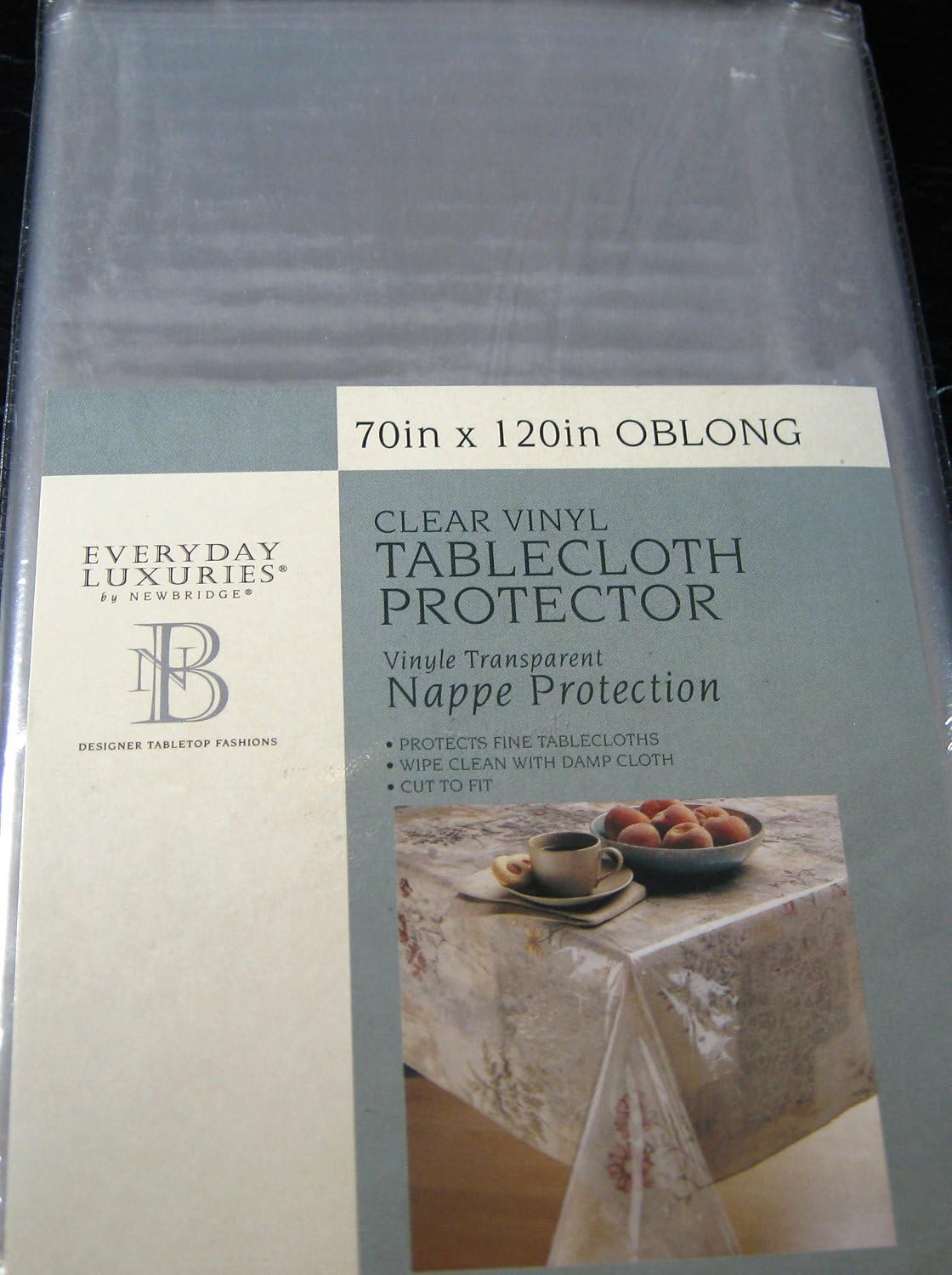 Everyday Luxuries Clear Vinyl Tablecloth Protectors By