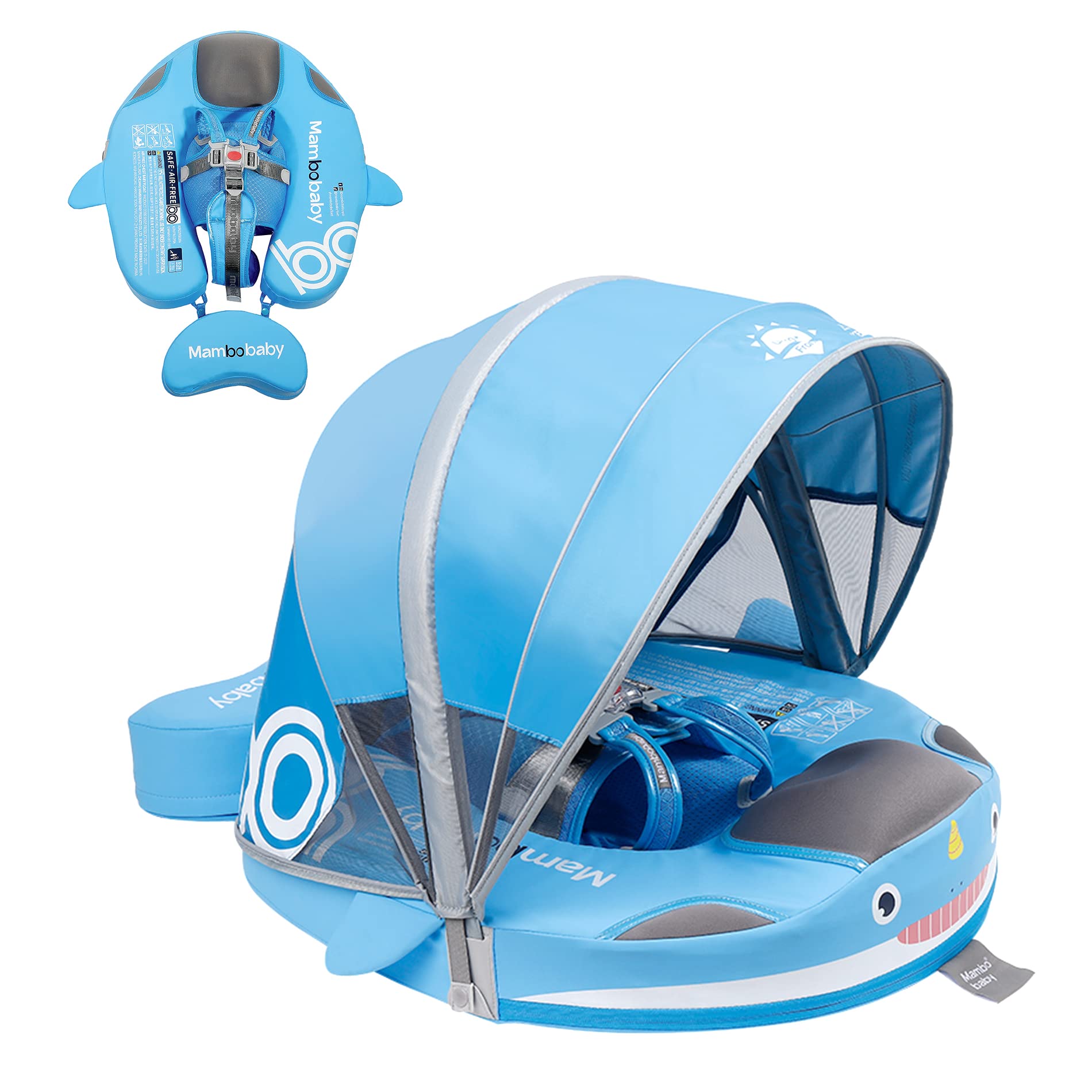 Mua Mambobaby Floats with Canopy &Tail, NonInflatable Baby Float for
