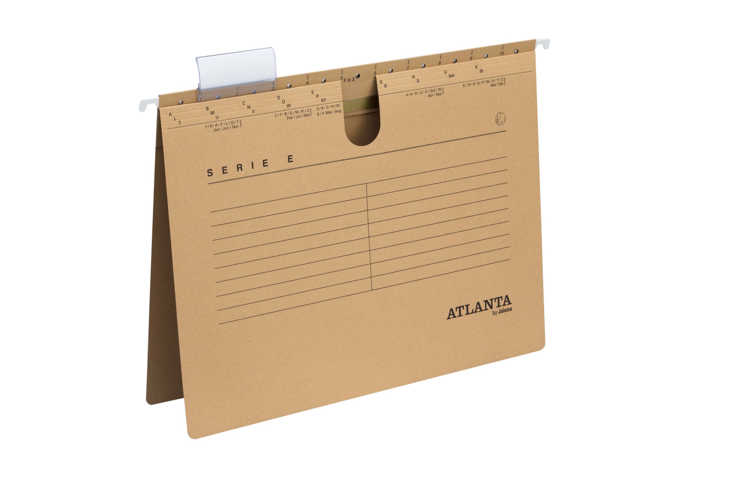 Jalema Atlanta Series E 2655814700 Suspension File A4 Commercial Binding Pack of 25 Natural Brown