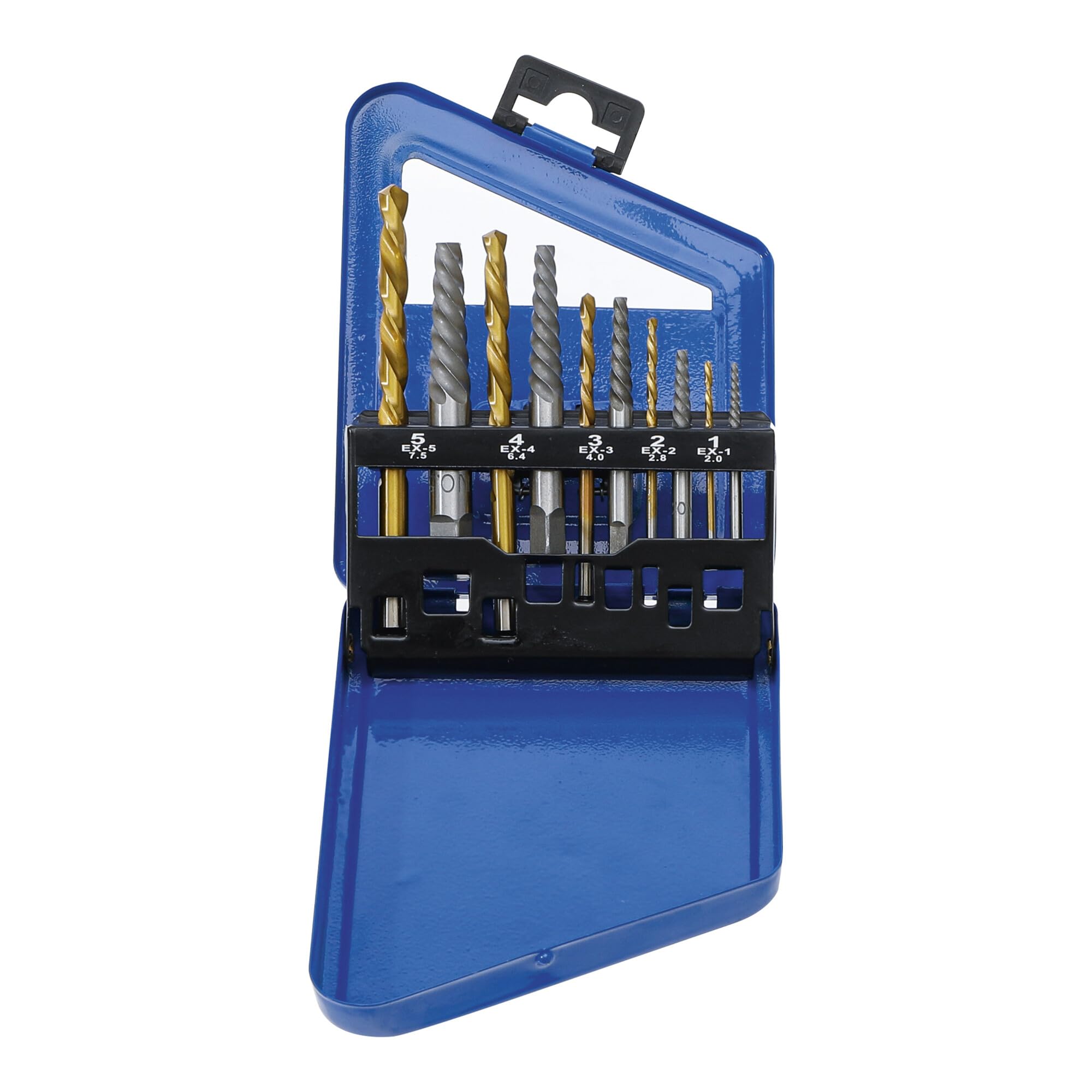 BGS 6780 | Screw Extractor and Left Cutting Drill Set | HSS | titanium nitrated | 2 - 7.5 mm | 10 pcs.