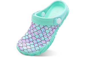 BESROAD Kids Girls Boys Quick Dry Athletic Water Shoes Sandals Pool Swim Outdoor Sandals Wide House Clog Slippers