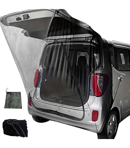 Trunk Privacy Screen Car Tailgate Mosquito Net With Magnetic Mount - SUV Trunk Privacy Protection Mesh Curtain Tailgate Privacy Mesh Magnetic