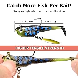 TRUSCEND Fishing Jigs Lures with Handmade Lead