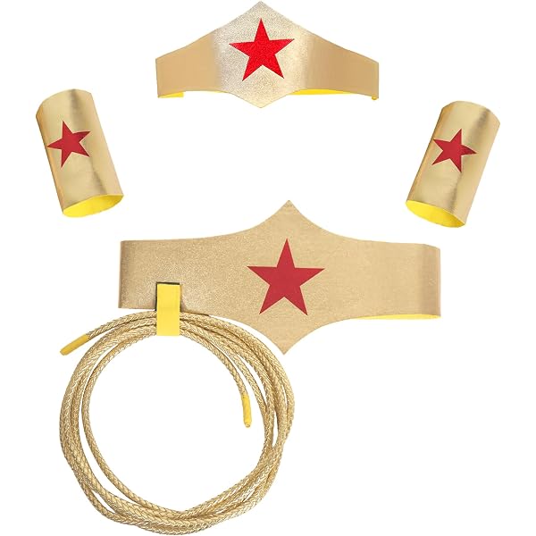Amazon.com: Making Believe Woman of Wonder Crown and Cuffs  display picture 1