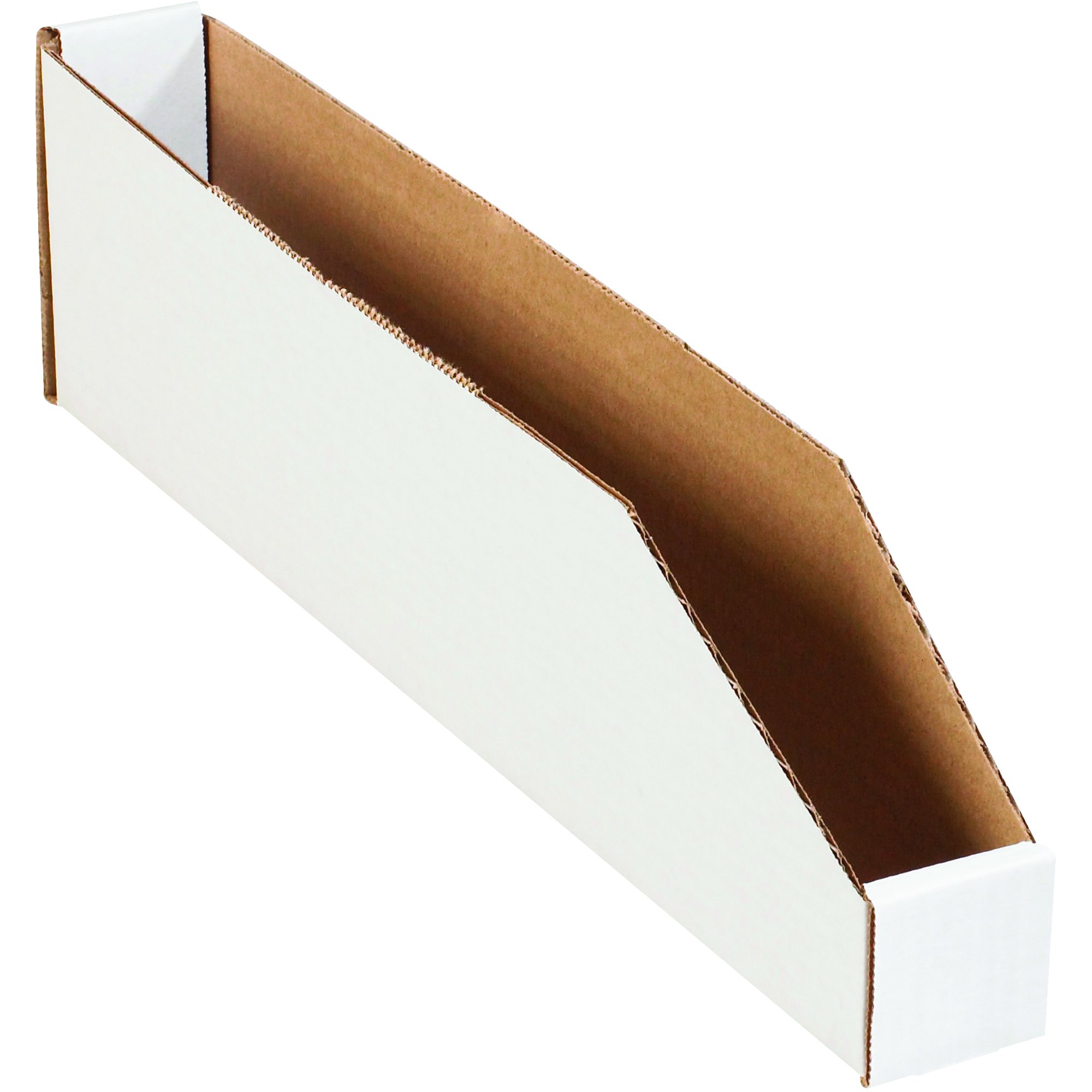 Partners Brand PBINBWZ218 Open Top Bin Boxes, 2″ x 18″ x 4 1/2″, Oyster White (Pack of 50)