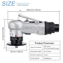 Mini Chamfering Machine 2 In 1 Air Chamfer Tool
