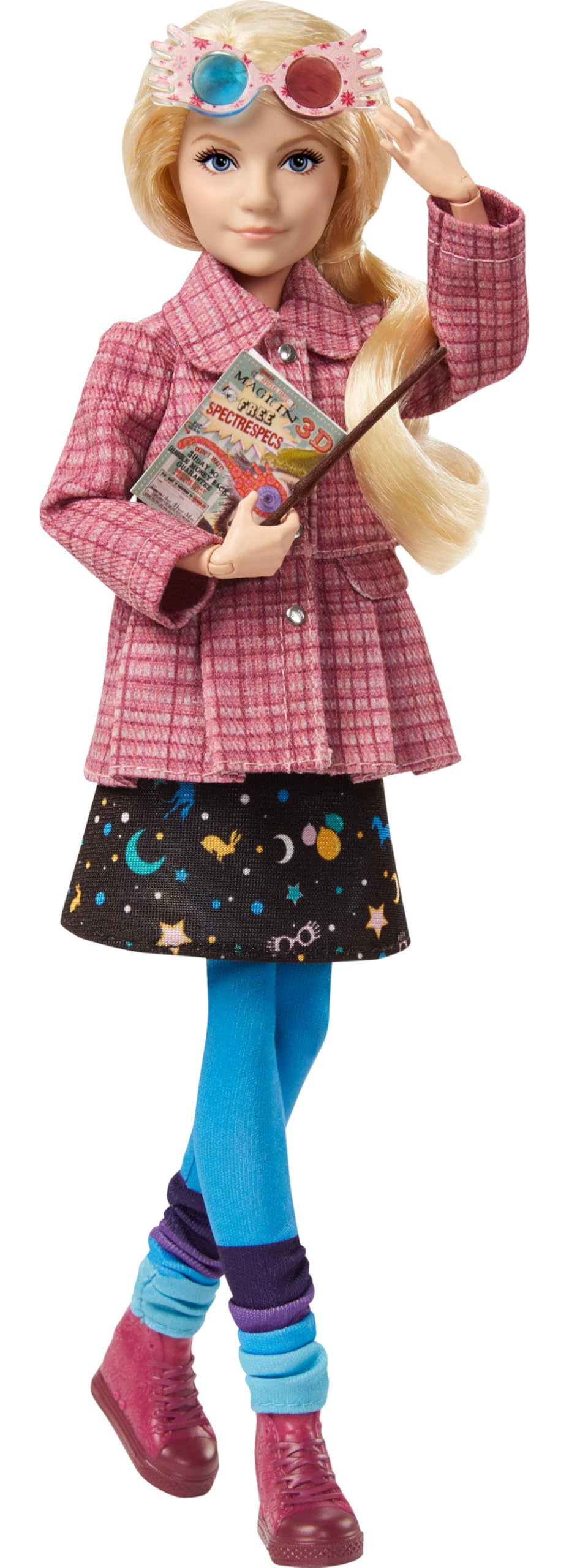 Harry Potter Luna Lovegood Collectible Doll (10-inch) Wearing Tweed Jacket, with Quibbler and Spectrespecs, Gift for 6 Year Olds and Up​​​​ - GNR32