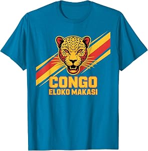 Proud DR Congo Cheer Country Favorite Competition Party Home T-Shirt