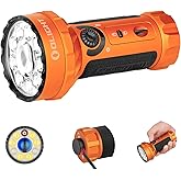 OLIGHT Marauder Mini 7,000 Lumens Bright Flashlight with 600 Meters Beam Distance, Powerful RGB Lights, Magnetic Rechargeable for Outdoors Work, Hunting, and Searching (Orange)