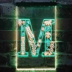 ADVPRO Letter M Initial Monogram Family Name Dual