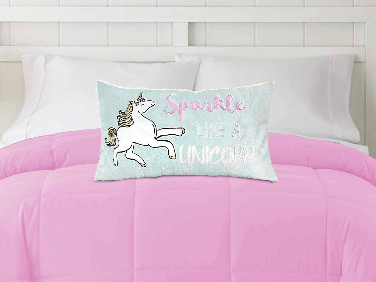 Decorative Throw Pillow Velvety Soft Rectangular Reversible Sherpa Throw Cushion For Sofa Couch Bed Chair Nursery 100 Hypoallergenic Modern