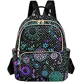ZAZYXTJ Alchemy Magical Backpack Purse for Women Quilted Mini Fashion Backpacks Lightweight Travel Casual Backpack