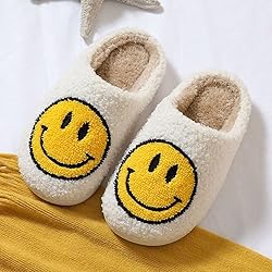 KEYUSHOP Happy Face Slippers for Kids Smile Face