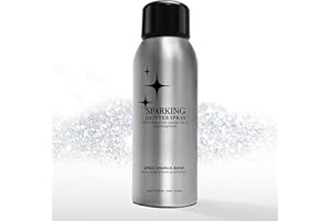 Mifeloy Hair and Body Glitter Spray - Long-Lasting Hair Spray & Body Shimmer, Face Glitter, Quick-Drying Spray Glitter, Festival, Concert, Prom - Glitter Hairspray for Men Women, 100ml