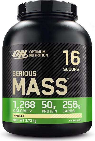 Optimum Nutrition Serious Mass High Calorie Weight Gainer Vanilla 2.72 kg