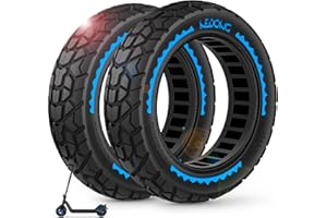 BANGTING 2PCS 60/70-6.5 Scooter Tire Tubeless, 10x2.5 inch Front or Rear Replacement Solid Tires, 10x2.5-6.5 Rubber Tire for Segway Max G30/G30D/G30E/G30E/G30LP/G30D II (Blue)