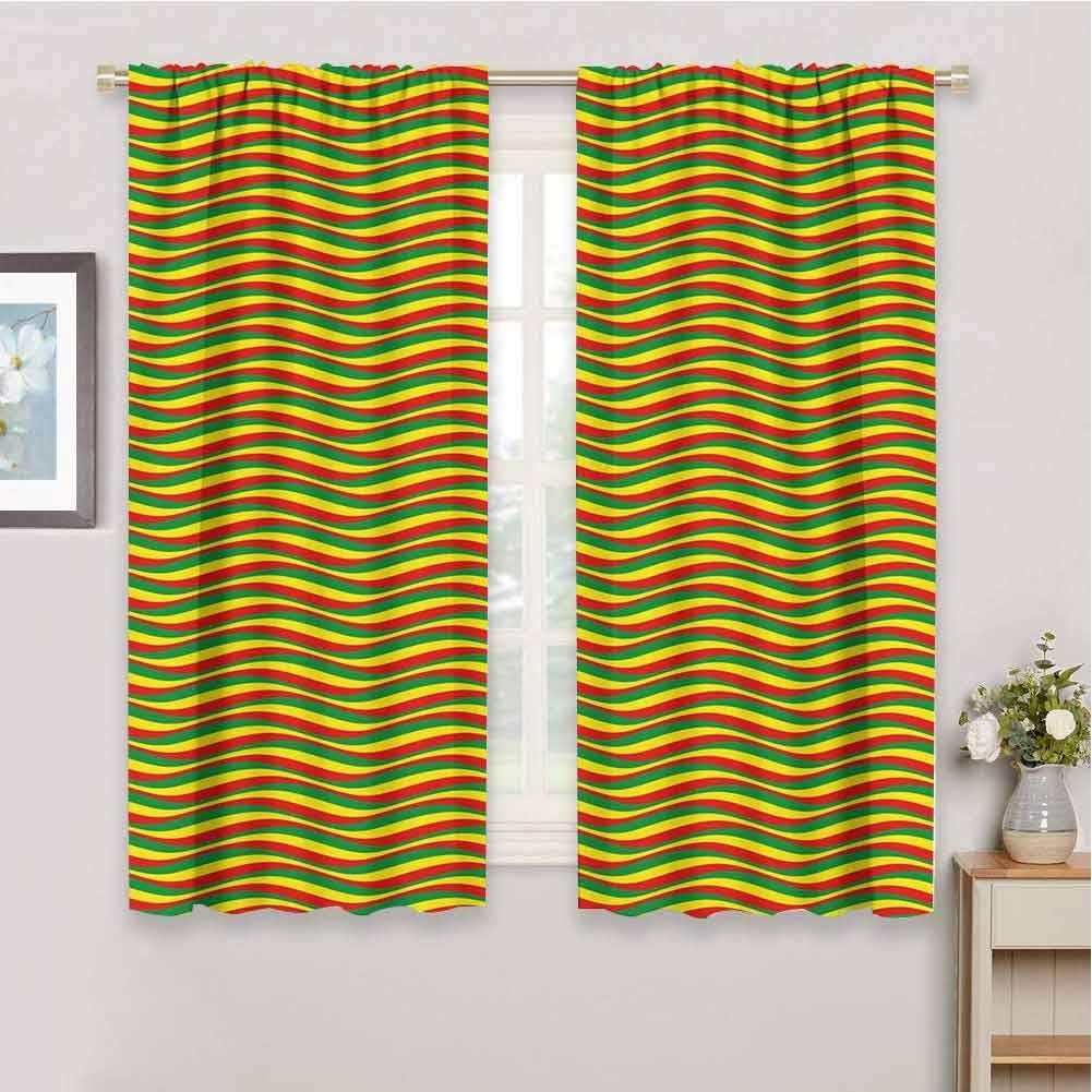 Amazon Com Rasta Curtain Decoration Vivid Colors Ethiopian Flag