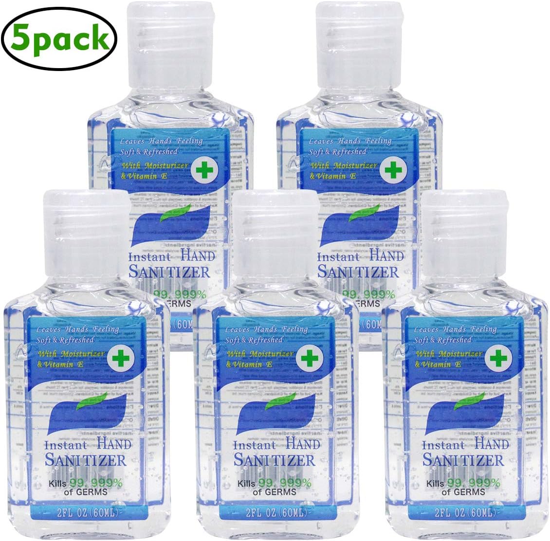 2 FL OZ Non-Rinse Instant Hand Soap Refill（5 Pack)