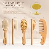 GigglyBums Baby Hair Brush and Comb Set 4 Piece Newborn Grooming Kit view 7