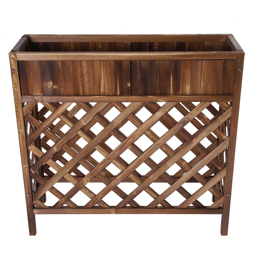 Maceta rectángulo elevada Soporte para decoración Interior Maceta de